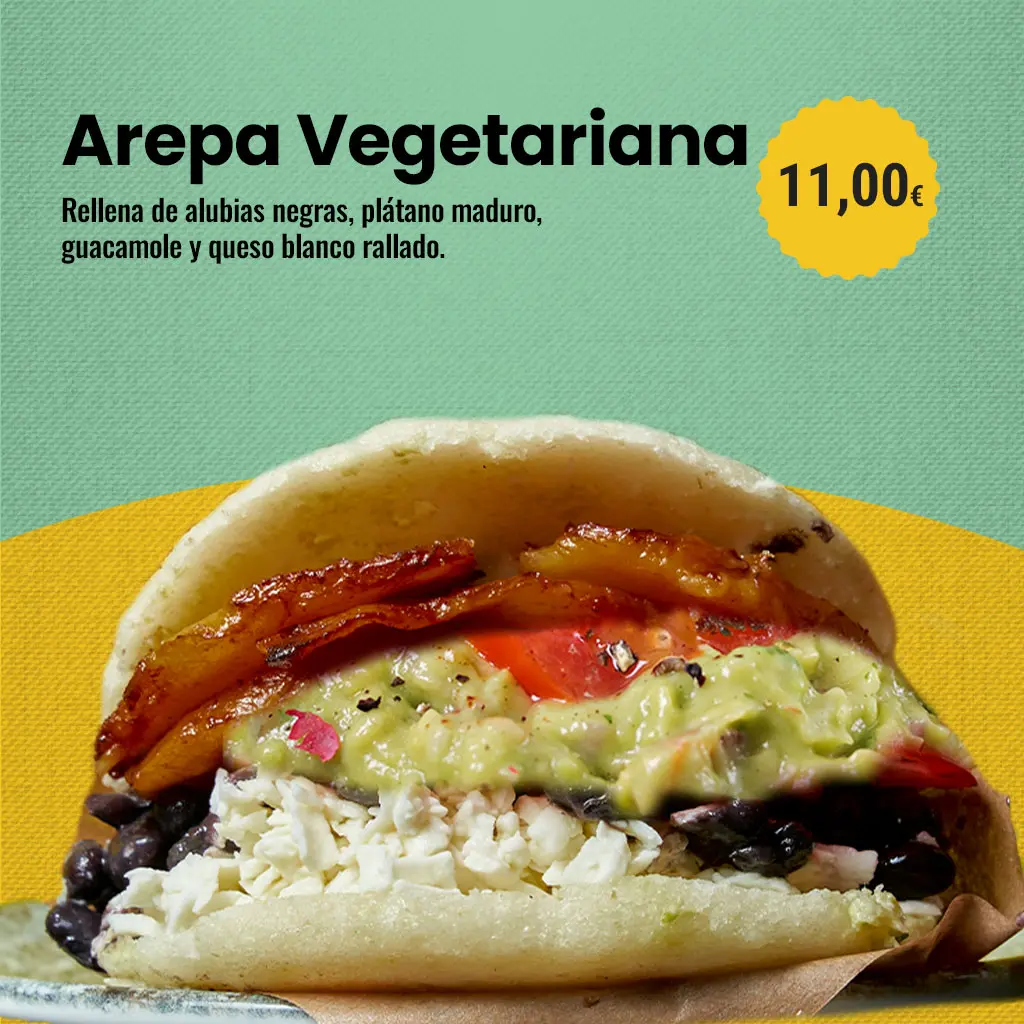 AREPA-VEGETARIANA