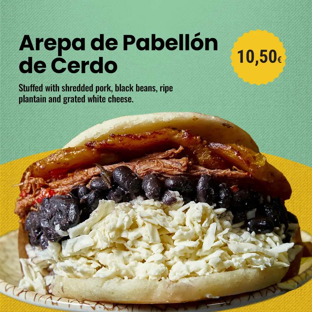 arepa-pabellon-cerdo