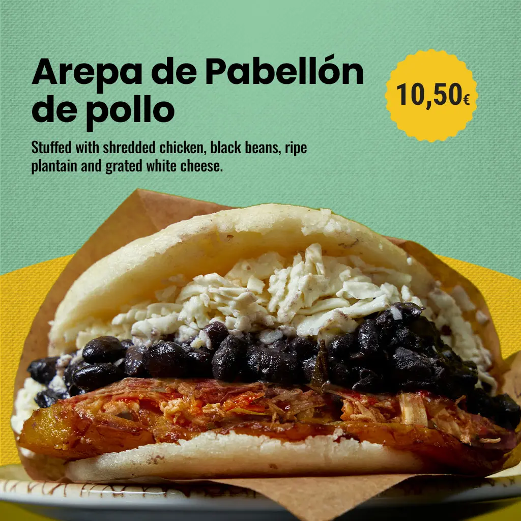 arepa-pabellon-pollo
