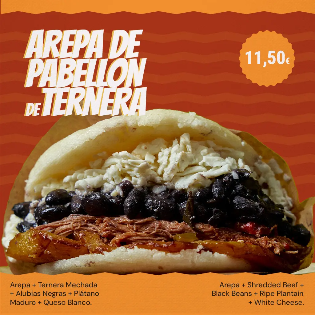 arepa-pabellon-ternera