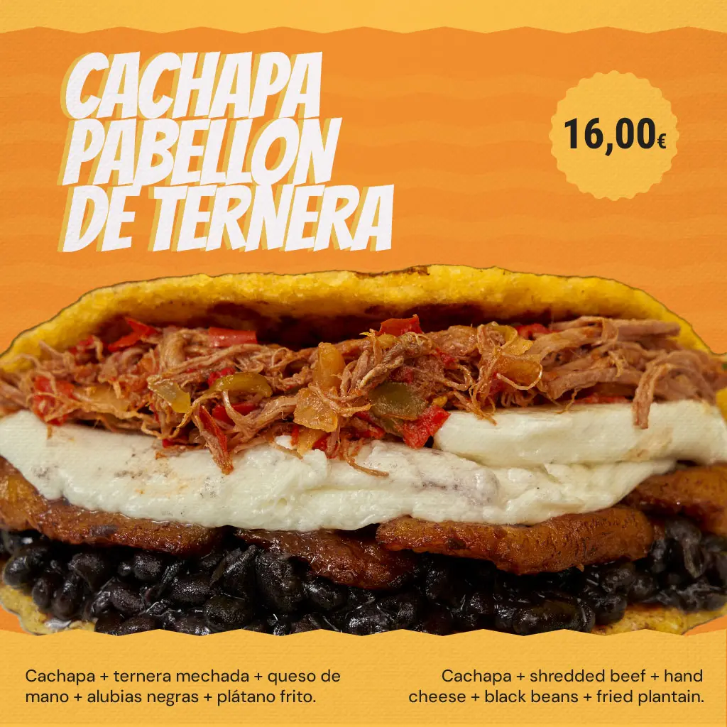 cachapa-pabellon-ternera